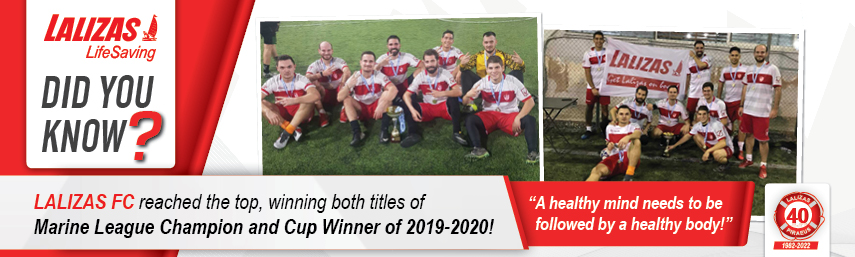 Saviez-vous que le LALIZAS FC a atteint le sommet en remportant les deux titres de Champion de la Ligue Marine et de Vainqueur de la Coupe 2019-2020 ?