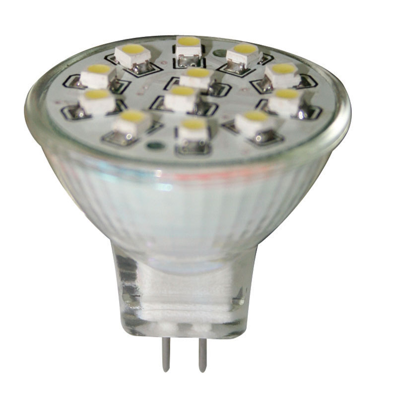 Ampoule 12V, LED, MR11, blanche - 12 SMDs image