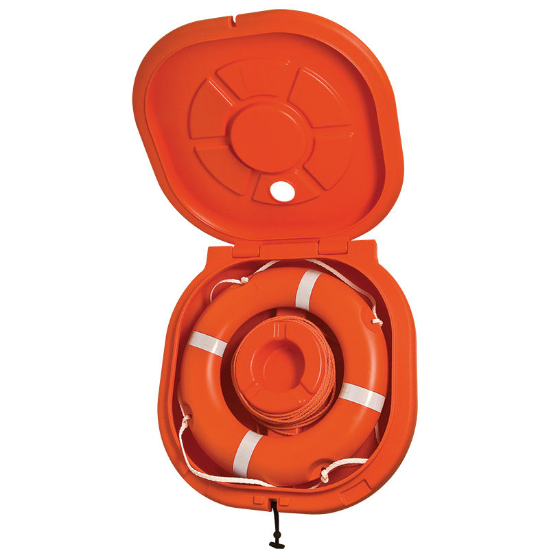 Boitier bouée couronne avec porte pour bouée de Ø 60 ou 75 cm image