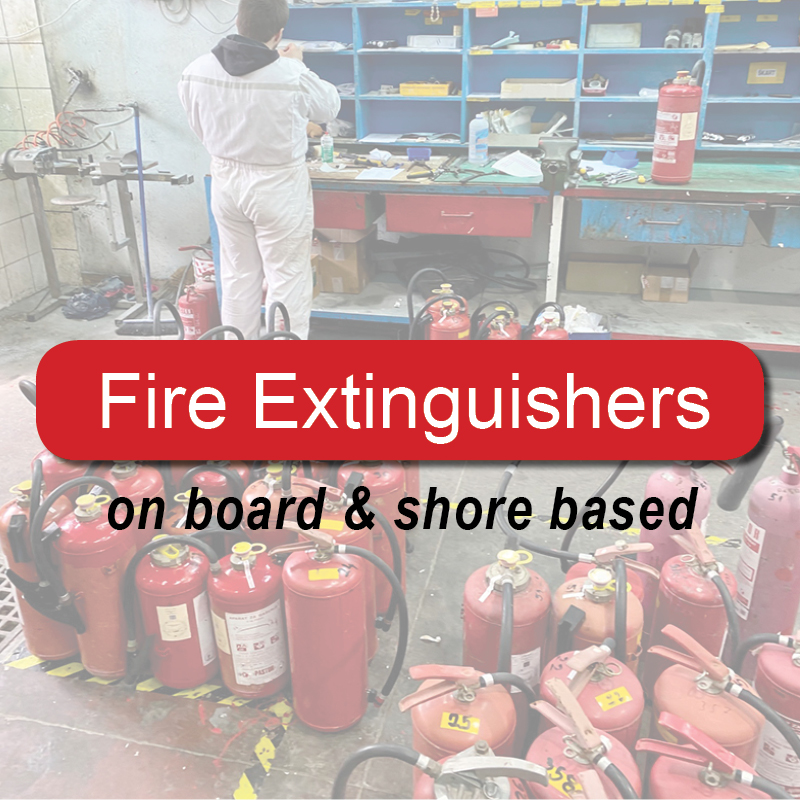 Fire extinguishers - on board & shore based image