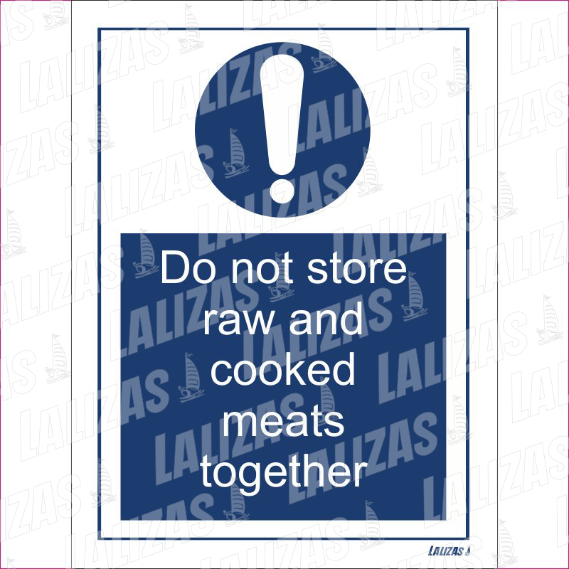 Do Not Store Raw & Cooked Meats Together image