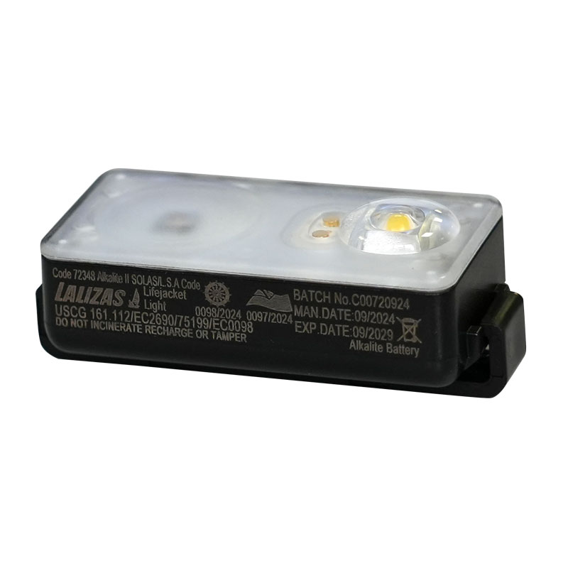 Lampe flash LALIZAS pour gilet, LED “Salkalite II” Activation ON-OFF au contact de l’eau, SOLAS/MED/USCG-MER image